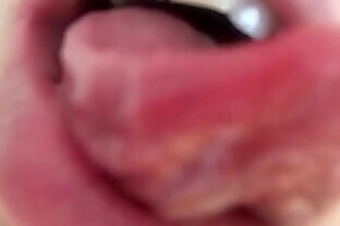 Tongue saliva throat fetish