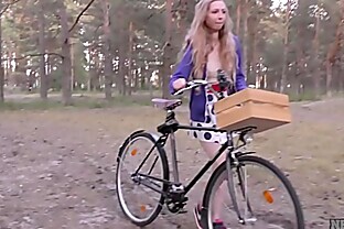 areana fox back riding her bike nude masturbating in the forest 13 min
