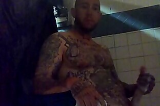 In prison Stroking this Big White Dick in the shower 93 sec