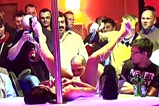 Porn on stage babe gets fucked 8 min