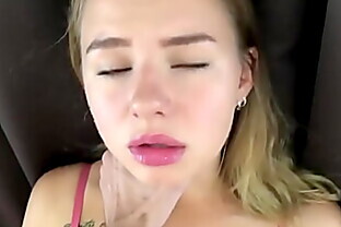 Teen has an intense orgasm with thick cum creampie 10 min