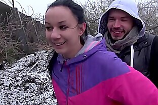 Myfirstpublic Frozen busty babe spread legs to fake agent for few promises 12 min