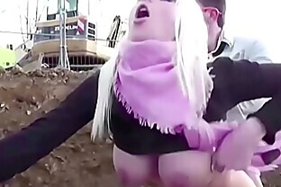 Hot German Big Tit Teen Seduce to Fuck Outdoor by Stranger
