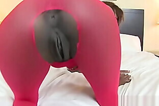 Tristina Millz Fart Fantasy Fetish Film Pretty In FishNet  Red Sexy Stockings
