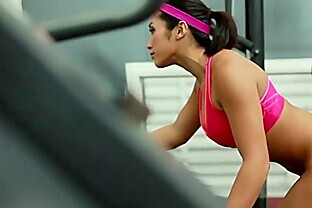 TheRealWorkout Busty Asian gym babe tight pussy fucked