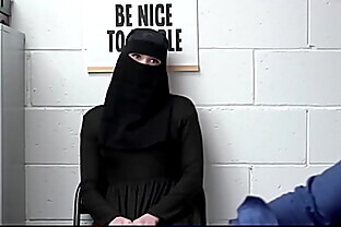 Fake muslim wearing hijab busted and fucked hard