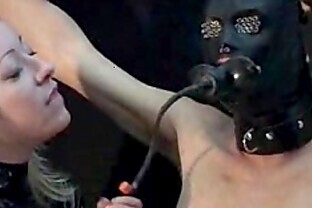 Mistress milking man