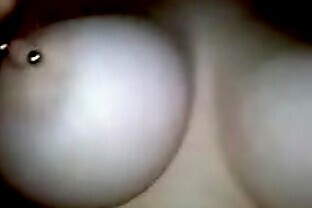 girlfriend plays with her pierced nipples 2
