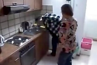 Horny German step mother and the plumber