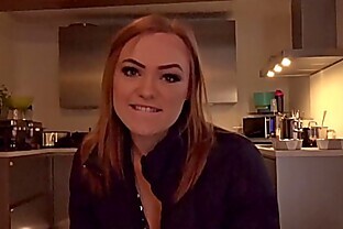 GERMAN SCOUT - ROTHAARIGE HOBBY NUTTE ALICE AUS FLENSBURG DAS ERSTE MAL VOR DER KAMERA GEFICKT
