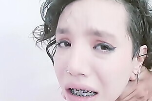 Creampie ass, Anal fucked , ball deep, girl braces and Skinny teen ATP