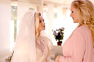 Bride seduced by old stepMom before wedding