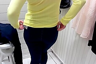 Pissing in the public toilet and undressing in the dressing room at the mall.
