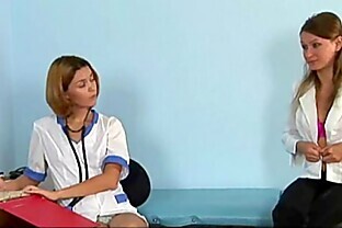 Nude lesbian medical exam