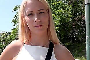German Scout - Sexy PAWG Girl Sharon Pickup and Rough Eye Rolling Orgasm Casting Fuck