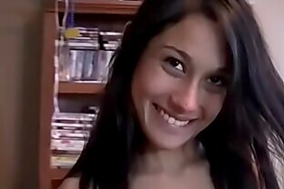 Skinny amateur teen with a hot body fucks a fat guy