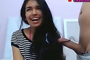teen colombian hairjob and cum in hair long hair hair
