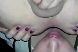Amateur deep rimjob