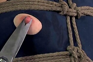 Crotch rope bondage sluts dress cut off