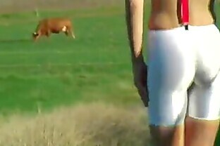White Spandex Shorts Full