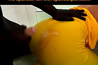 Spandex babe gets fucked hard