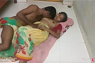 hindi telugu village couple making love passionate hot sex on the floor in saree