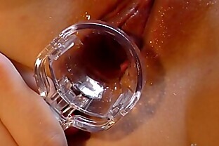 kinky gyno creative porn tiny gaping pussy stretched open during masturbation