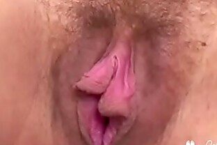 Pregnant Mom Plays With Her Saggy Pussy Lips