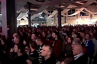 hot lesbian porn show on public stage