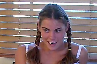 BB Denise - Heather 1 blonde teen fucks by the pool