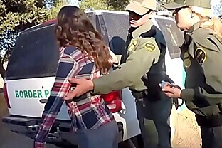 Police group sex xxx Amateur Threesome for Border Slut