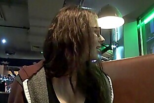 Upskirts toilet trip peeking and secret voyeur masturbation in a public bar
