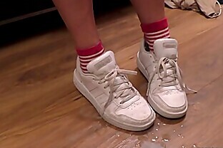 cum on feet and shoes cumpilation cumshot compilation YummyCouple