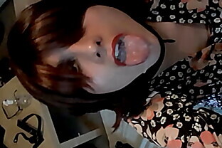 Sissy Emma S self facial