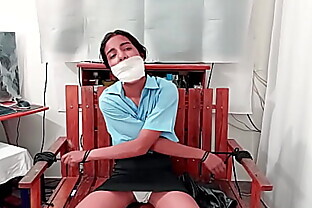 Nabbed Teenage Girl Bound And Gagged By Evil BDSM MILF