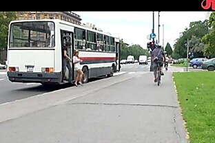 Hot Public Scene on the Bus