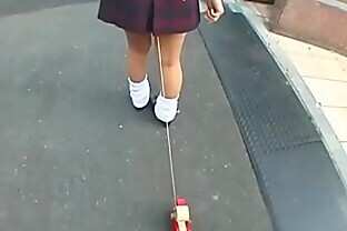 Bizarre JAV enema walk of shame for Subtitles