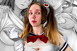 Mindfuck JOI for perverts  Young girl with a Lollipop  Sailor Moon Cosplay