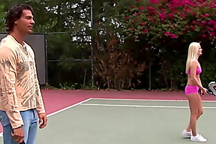 Threesome in the Tennis Court