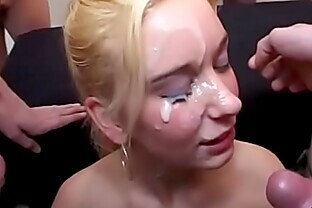 cute german teens first bukkake party