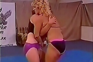 Natural tits Long hair and Business woman doing wrestling