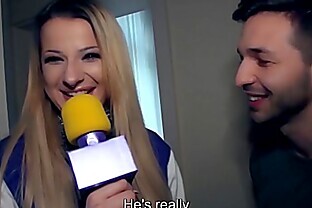 BUMS BESUCH - German blonde pornstar Celina Davis surprise fucks her fanboy