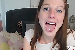 Pierced clit Secretary Facesitting