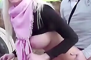 Hot German Teen Seduce to Fuck Outdoor by Stranger