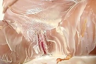 Hot babe Paris gets messy with whip cream