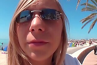Pov german teen rides
