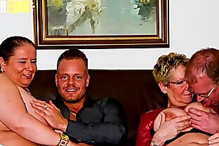 AMATEUR EURO - German BBW Grannies Are Taking Cock In Hot Foursome (Angelika J. & Maria D.)