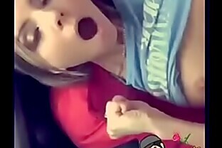 super moaning orgasm in the car