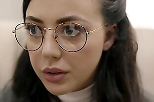 Nerdy teen with glasses gets exploited by social worker