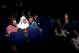 Nun in a cinema